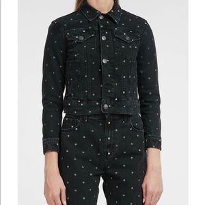 Size 26 current/Elliott polka dot jean & jacket